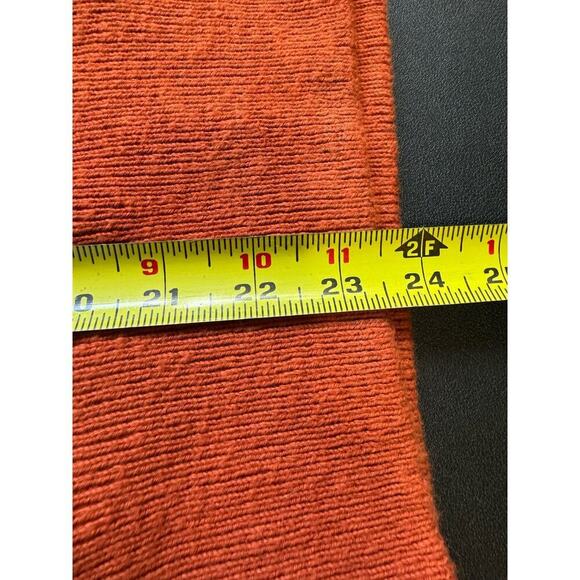 Madewell Clairview Hoodie Sweatshirt Pullover Knitted Cropped Orange Size Large - Picture 10 of 10